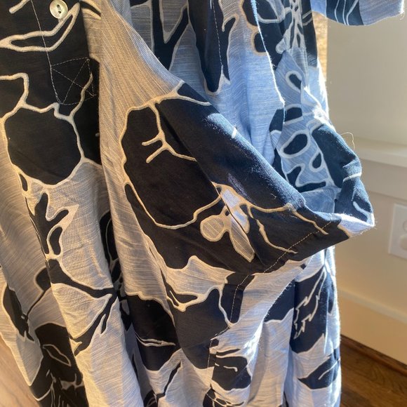 Alembika Floral Island Print Button Midi Dress - US Size (8/10) - Picture 6 of 8